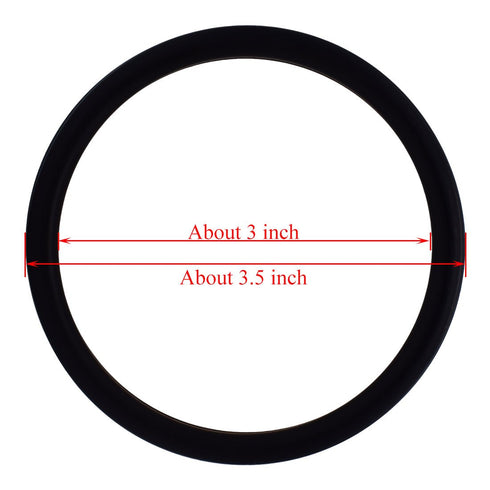 1 pair 3" Safe and Tested Aluminum Rings DIY Your Baby Ring Sling Carrier (Black)
