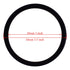1 pair 3" Safe and Tested Aluminum Rings DIY Your Baby Ring Sling Carrier (Black)