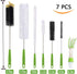 17 7 Pack Long Bottle Brush, in Bendable Cleaner Brushes for Cleaning Neck Beer Bottles, Wine, Baby Bottles, Water