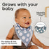 4 Pack Copper Pearl Soft Cotton Baby Bibs for Drooling and Teething, Absorbent Drool Bibs for Baby Girl and Boy