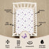 FIGEPO 4 Pack (Pack Butterfly Baby Crib Sheets for Baby Girls Purple Crib Fitted Sheets for Standard Size Crib