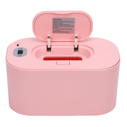 NOENNULL Baby Wipe Warmer Safe USB Powered Fast and Even Heating Portable Wipe Heater for Home Car Outdoor (Roseate
