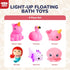 6 4-8, TOY Life PCS Mermaid Light Up Bath Toys for Kids Ages No Hole Glow Bath Toys for Kids, Baby Toddler Bath-Time