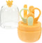 Totority Nail Clipper Set for Newborns and Infants Yellow 4pcs Grooming Kit