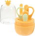 Totority Nail Clipper Set for Newborns and Infants Yellow 4pcs Grooming Kit