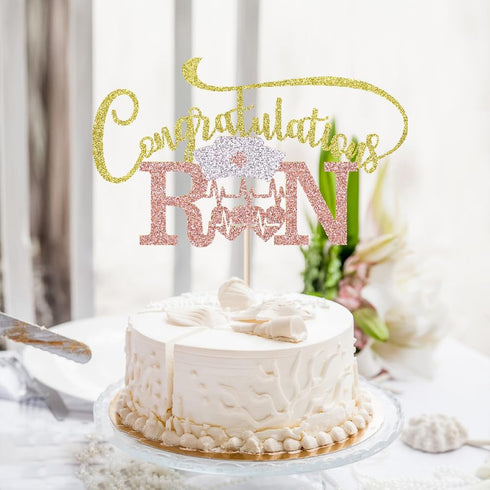 Congratulations RN Cake Topper -Congrats Nurse/BSN Cake Decor,Congratulations High School/College Graduation,Medical