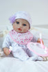 16inch 3+ SCOM Baby Dolls, Realistic Baby Dolls Cute Soft Body Baby Doll Real Life Baby Doll Silicone Lifelike Baby