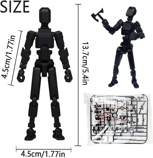 DANONI Titan13 13 3D Dummy 13 Action Figure, Lucky Robot Action Figures, Printed Multi-Jointed Movable Action Figure