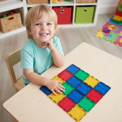 Tiles,102PCS 3D Set 2 AFUNX Magnetic Magnetic Building Blocks Clear Construction Playboards, Inspiration, Creativity