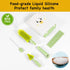 Lijroavy Kit7-in-1 Set Travel Baby Bottle Cleaner Baby Bottle Brush for Travel and Home, All-in-One Baby Bottle Washing
