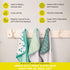 Set 23-Piece Set, Spasilk Bath Hooded Towels & Washcloths for Babies, Gift Green Dots