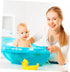 Vaguelly Born Essentials Shampoo Detangler Brush Scalp Scrubber Hair Brush Comb Newborn Hair Soft Bristle Bath Gentle