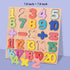 Wooden Puzzles for Toddlers, Alphabet Puzzle and Number Puzzle, Preschool Educational Learning Toys with Chunky Wood