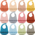 Mepase Silicone Bibs for Babies Waterproof Silicone Bibs Soft Adjustable Baby Feeding