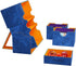 Gamegenic Stronghold 200+ XL Convertible Deck Box - Double-Sleeved Card Storage with Accessories Drawer, Blue/Orange