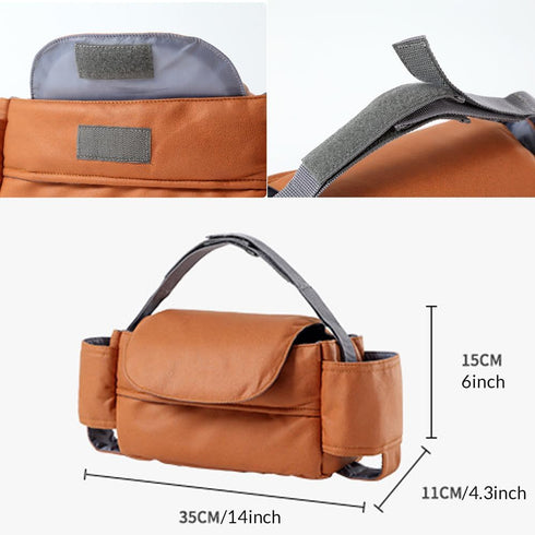 hadefa Stroller Organizer Bag Universal Stroller Hanging Bag, Waterproof Multi-Functional Storage Pouch for Diapers