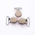 1" Holders/Bib/Dummy (50pcs) Pacifier Suspender Clips, Pacifier Clips with Plastic Teeth Insert to Protect Fabric