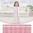 Long Sleeve Sleep Sack, 100% Cotton Baby Sleeping Bag, 0-18 Months, Pink Swan
