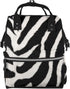 HCBPWVQA Zebra Animal Diaper Bag with Changing Pad and Pacifier Holder, Multifunction Laptop
