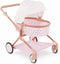 LullaBaby 14-Inch Accessories Pink Toy Stroller with Gold Stars for Twins Foldable