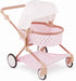 LullaBaby 14-Inch Accessories Pink Toy Stroller with Gold Stars for Twins Foldable