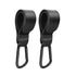 ZAAWUUT Bag,2-Pack Stroller Hooks,Leather Strap Hook for Hanging Diaper Universal Hooks