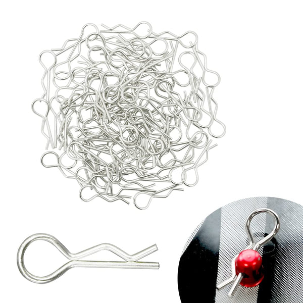 GLOBACT 100Pcs Universal RC Body Clips Pins for 1/8 1/10 1/12 Scale Redcat HPI Himoto HSP Exceed RC Cars