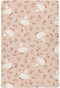 Takiito Cute Goose Flowers Crib Sheet for Boys Girls, Super Soft Breathable Fitted