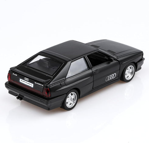 1/36 Scale 1980 Audi Sport Quattro Toy Car,Pull Back Vehicles Audi Diecast Model Cars,Cars Gifts for Boys Girls(Matte Black)