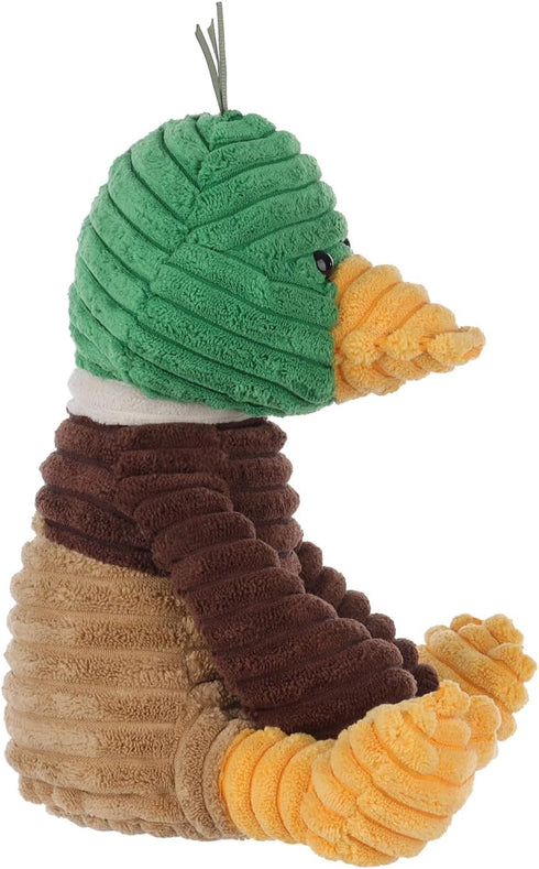 9.9 Inches Apricot Lamb Corduroy Mallard Duck Plush Stuffed Animals for Kids, Soft Plush Toys for Baby Girl and Boy