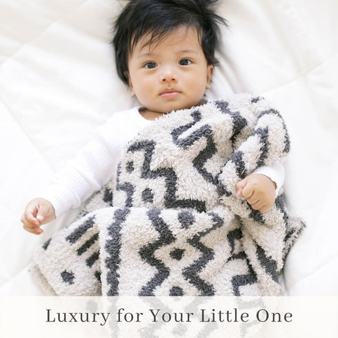 SARANONI Super Soft Blankets for Babies - Ultra Soft Double Layer Luxury (Mudcloth, Security 20" x 15")