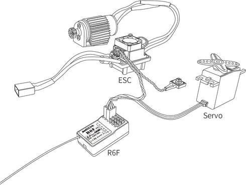 Radiolink R6F 2 2.4Ghz 6 RC4GS V3 RC6GS V3 RC8X PCS RC Car/Boat Receivers Channels Low Response Latency RC Training