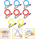 Kids Walking Rope 8pcs Safety Walking Rope Detachable Hold A Ring Walking Rope Transition Rope with Handles for Kids Daycare Kindergarten Nursery Outdoor Safety Walking Rope