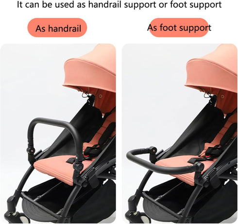 jojobasec Pram Infant Pushchair Armrest Bumper Baby Stroller with Adjust Angles Stroller Accessories
