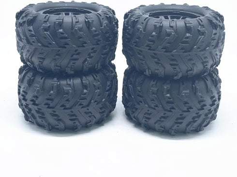 4PCS 85MM Tire Wheel Tyre RC Spare Parts, Compatible with JJRC Q117-A Q117-B RC Car