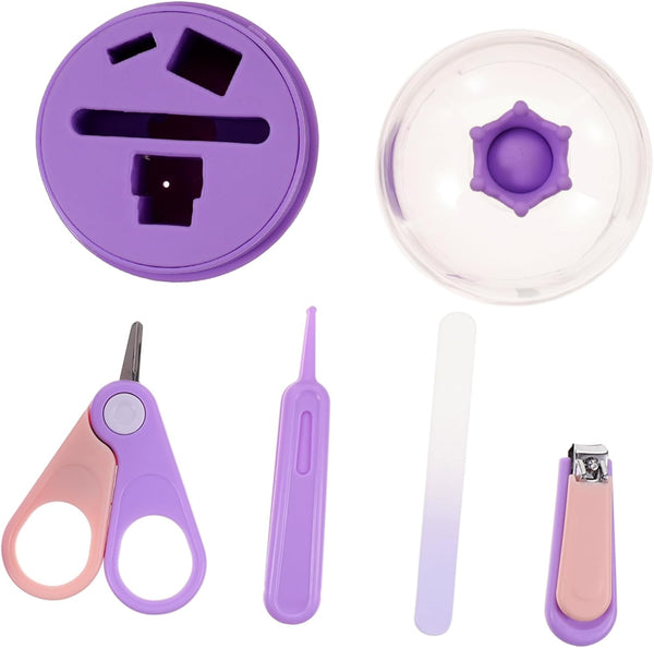 ORFOFE Boy Girl Grooming Kit Nail Clippers Set Flat Head Rounded Corners