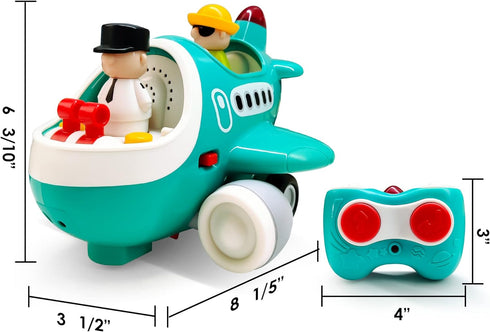 2-3, 18 24 2 3 4 iPlay, iLearn Baby Airplane Toys, Cool Remote Control Plane Toy for Toddlers Infant Musical RC