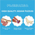 (L-13.4 13.3in -290 Wooden Puzzles for Adults, Embossed Sea Turtle Puzzle for Adults, Unique Shaped Wooden Jigsaw