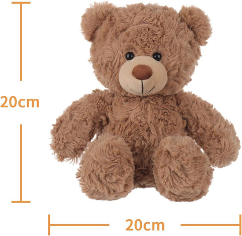 8 Inches Apricot Lamb Toys Plush Brown Teddy Bear Stuffed Animal Soft Cuddly Perfect for Child