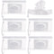 Susimond 6pcs Portable Wet Wipe Dispenser, Refillable Eco-Friendly Holder for Baby Wipes, Travel Container for Strollers
