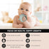 3+ Silicone Baby Teether Toy for Infants Months, Anti-Drop Silicone Baby Mitten Teether for Soothing Teething Pain