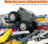 544PCS Engine Pullback Motor Kit, Technical Parts Set, Extra Replacement Beams, Car Tire Wheel Axles, Bulk