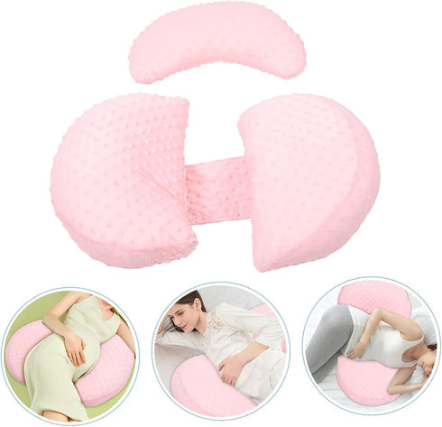 PRETYZOOM Cooling Pregnancy Pillow for Side Sleeping Multi-Functional Maternity Waist Cushion Breathable Nursing