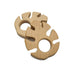 10pcs Teething Toys for Babies, Natural Wooden Leaf Teething Rings, Baby Teether Chew Toys for Infant Toddler Pain
