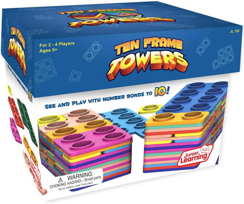 Junior Learning Ten Frame Towers Board Game