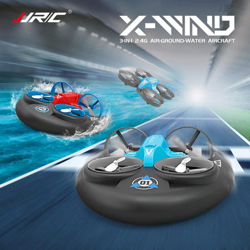 3 1 360 In Sea Land and Air Rolling Waterproof RC Drone,AIROKA Four Axis Aircraft High Speed Drift Cars RC Foam Boat