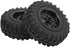 55mm/2.2in 1/10 Scale Rubber Tires & Wheel Rims AntiSkid Fit for D12 Model Parts (Black ) by Drfeify