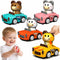 Press to Go Car Toys for Toddlers 1-3, Animal Baby Car Toys