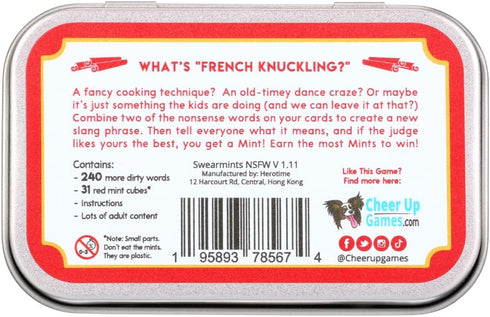 Swearmints Spicy NSFW Edition - Portable Adult Party Game That Fits in Your Pocket - Unique Gift Idea
