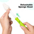Gindasilva 10 Brushes,4 4 2 7.87" Pcs Sponge Bottle Nipple Sponge Nipple Brushes for Baby Bottles, Replacement Heads